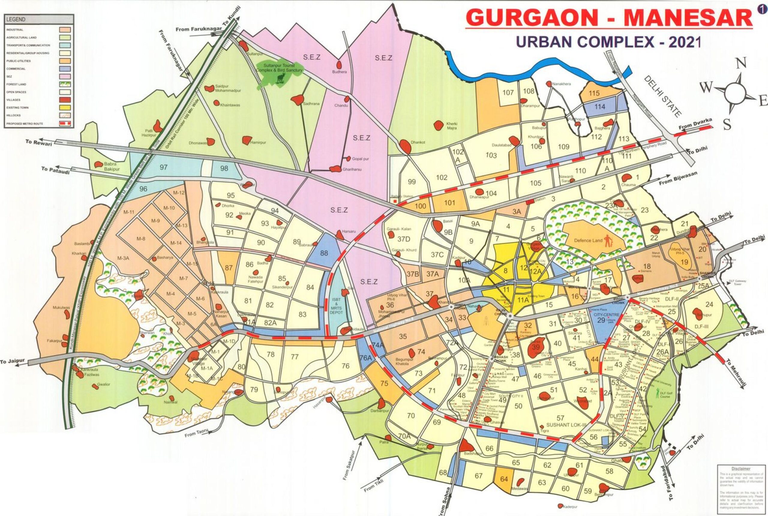Gurgaon Map